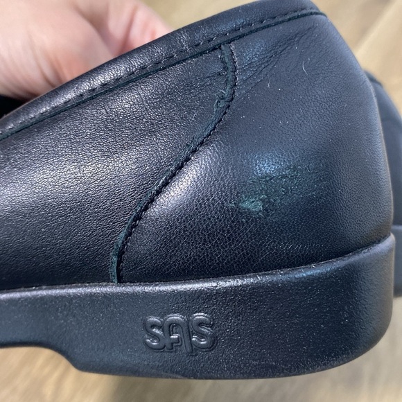 SAS Lara Comfort Black Leather Loafers size 8WW with buckle detail - Picture 11 of 11